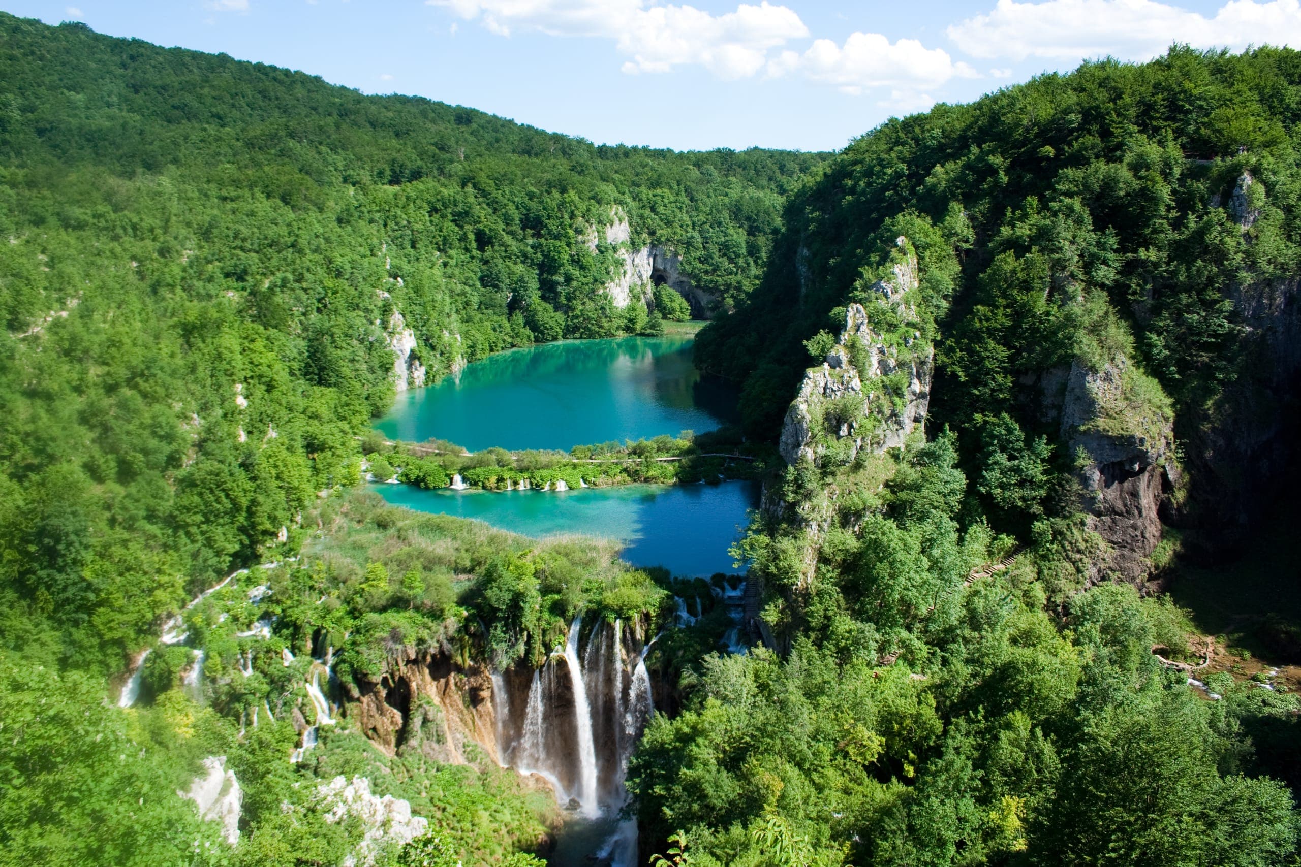 View of Plitvice Lakes