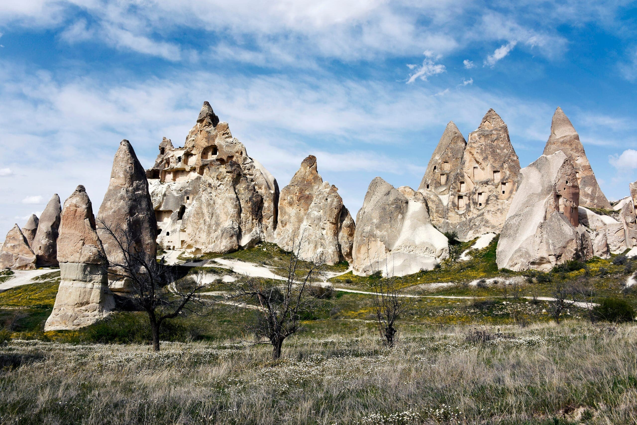 Frühling, Ansicht von Cappadocia