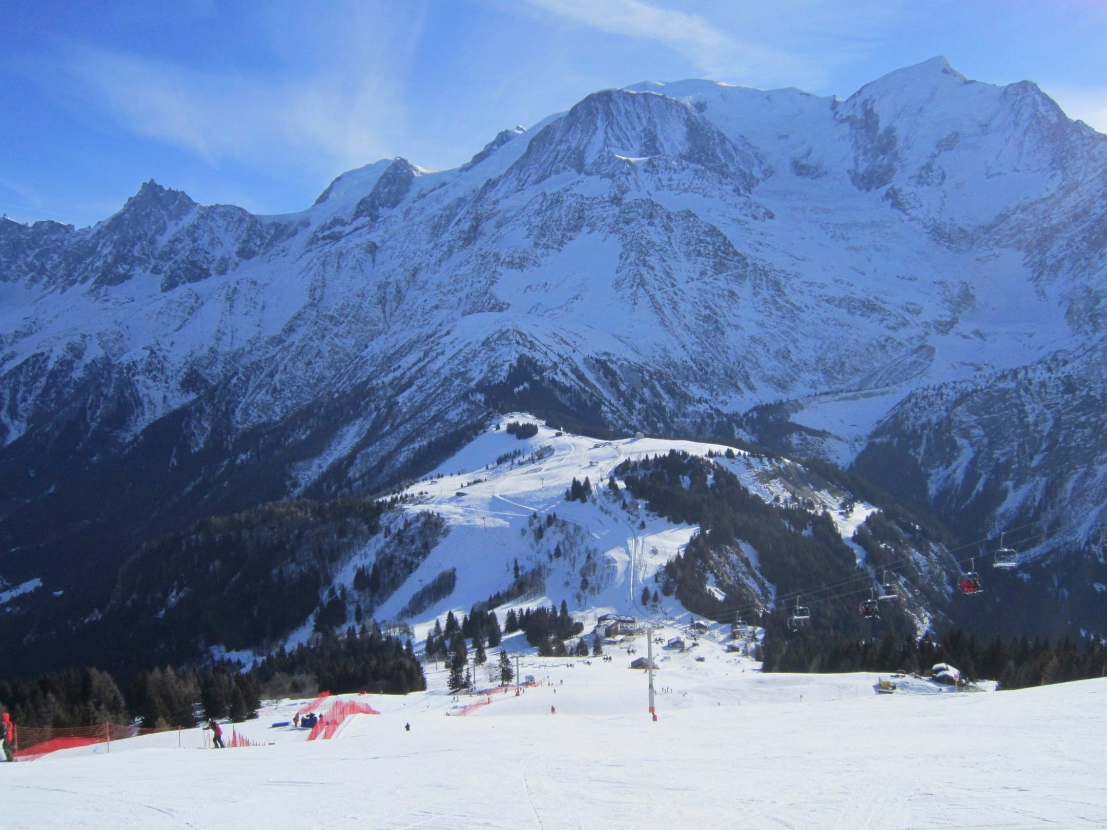 Kış, Chamonix manzarası