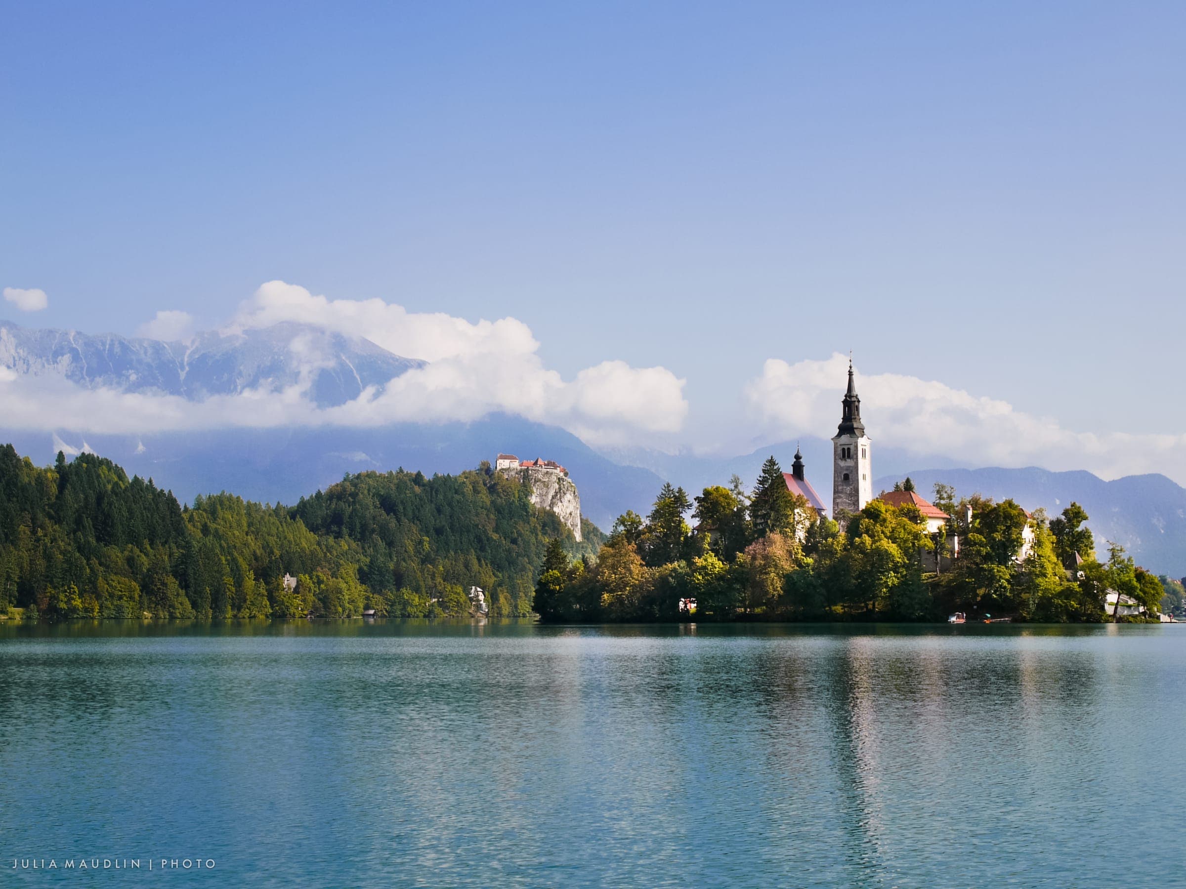 الخريف, منظر لـLake Bled