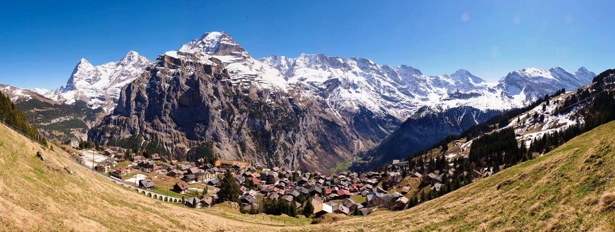 Frühling, Ansicht von Wengen