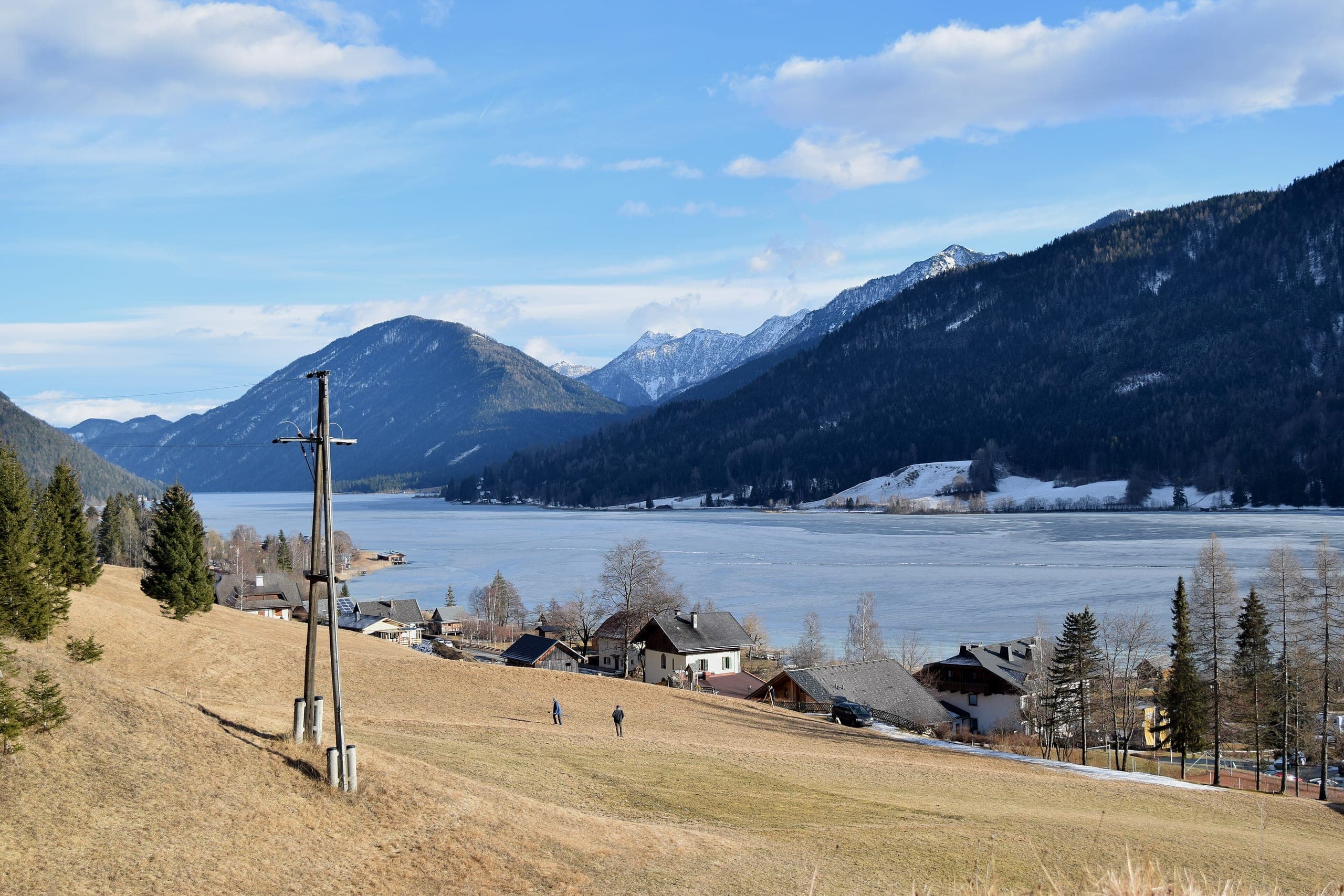 Invierno, Vista de Hallstatt