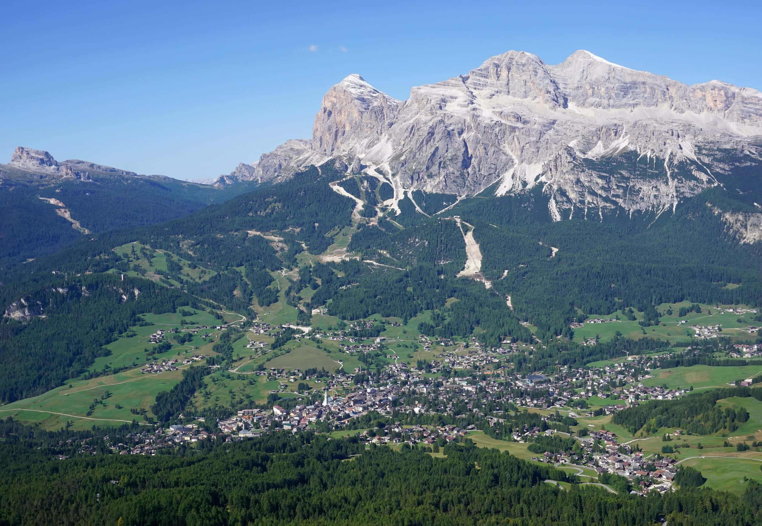 Vista de Cortina d'Ampezzo