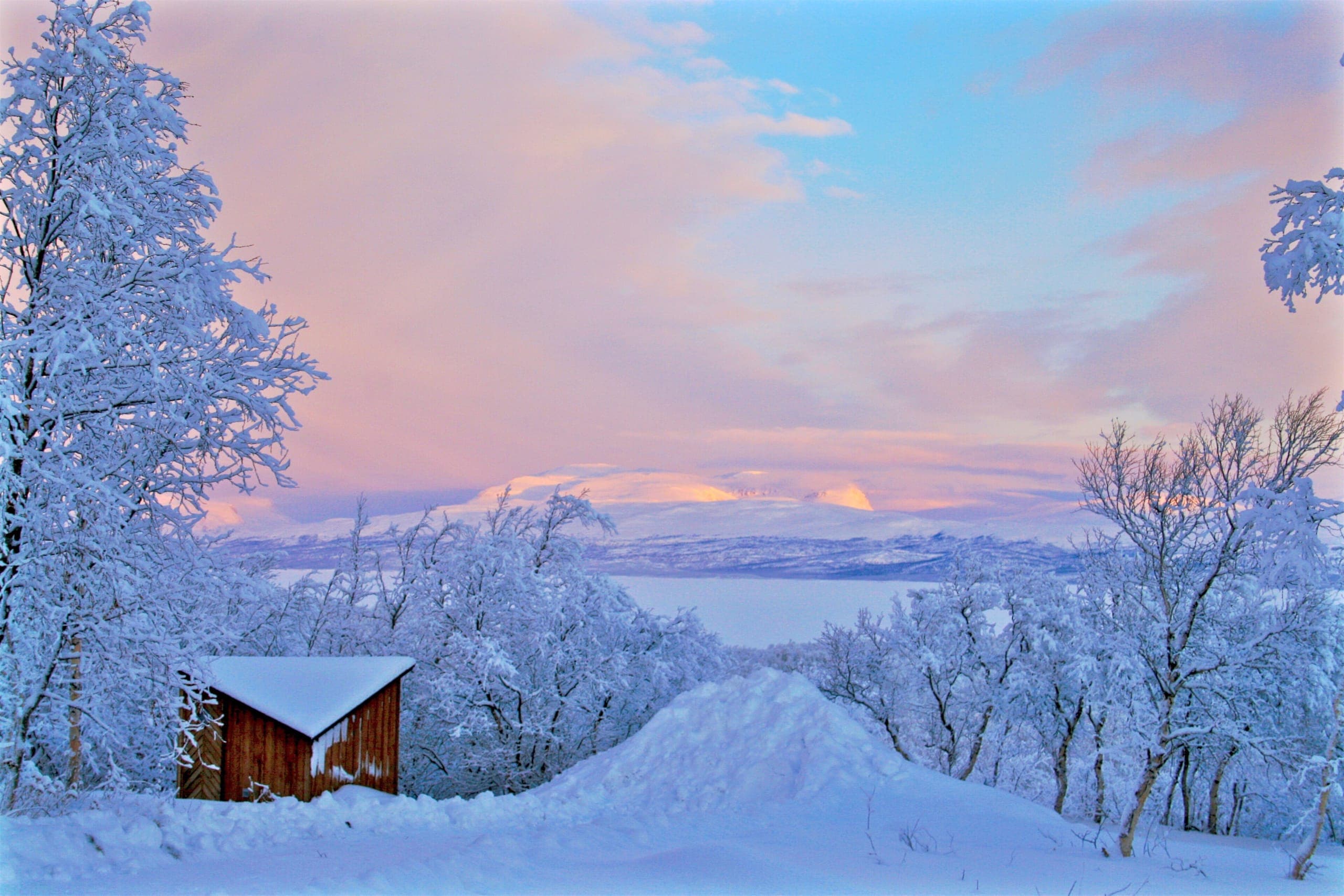 Hiver, Vue de Abisko