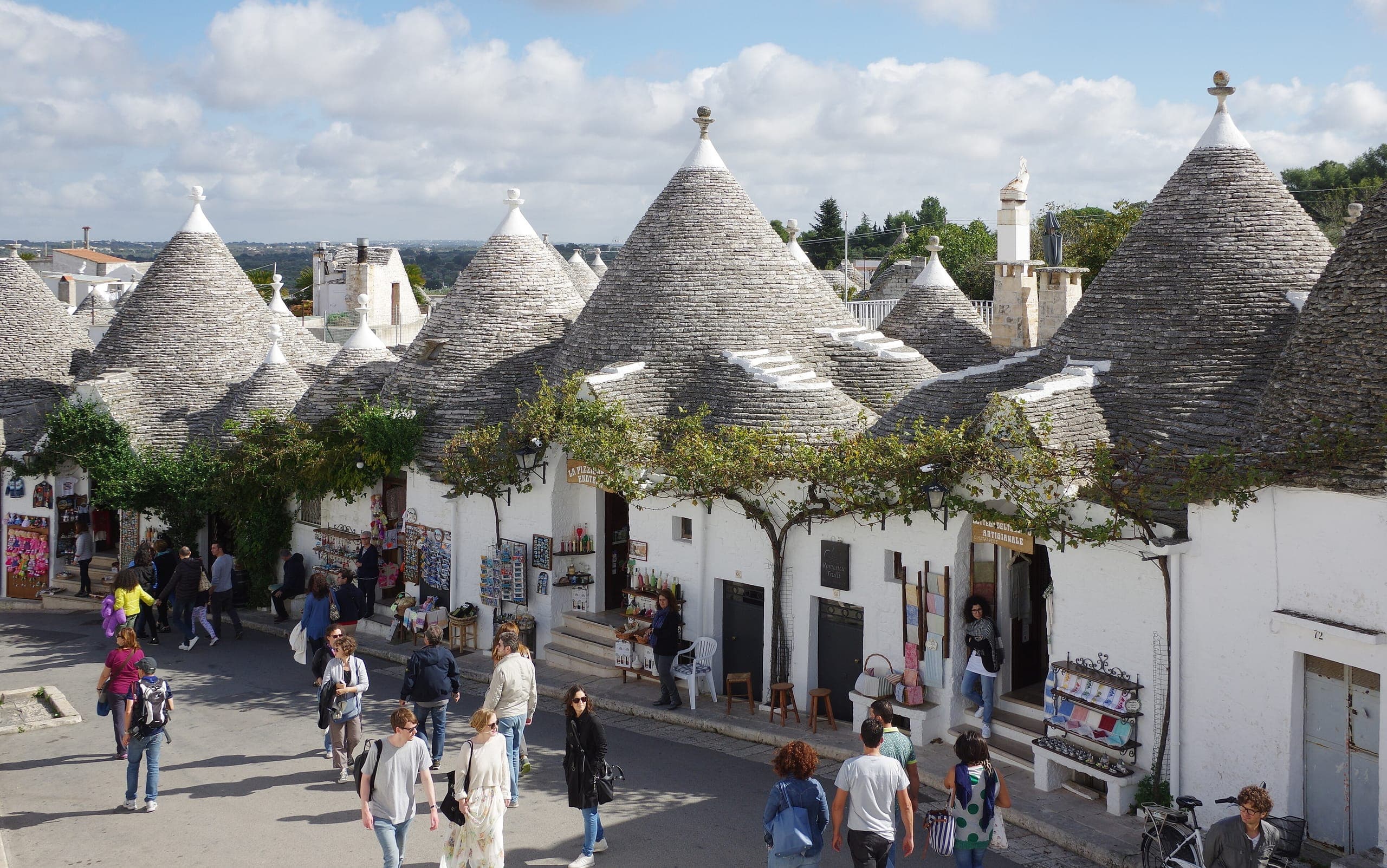 Autumn, View of Alberobello