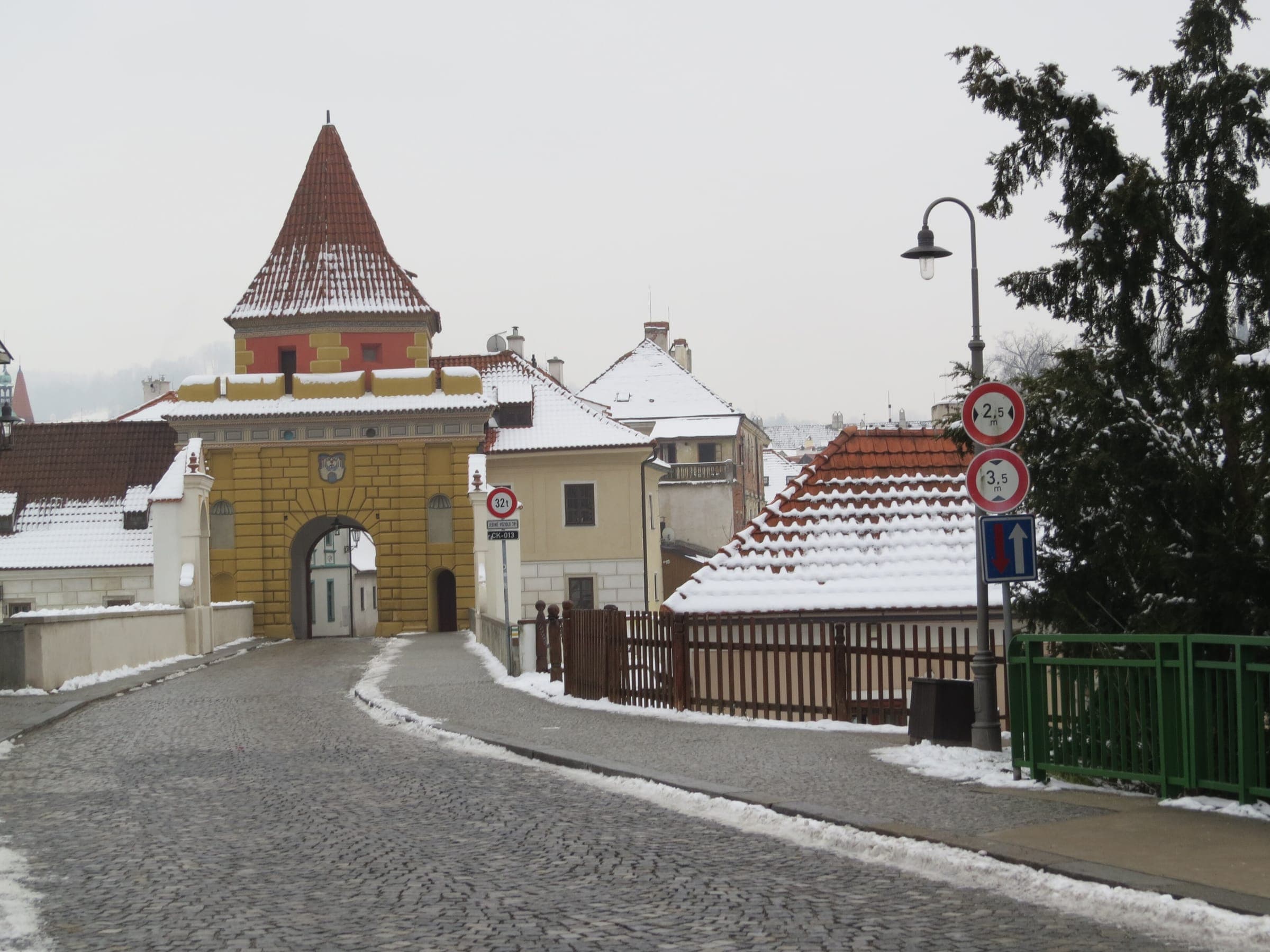 Invierno, Vista de Cesky Krumlov