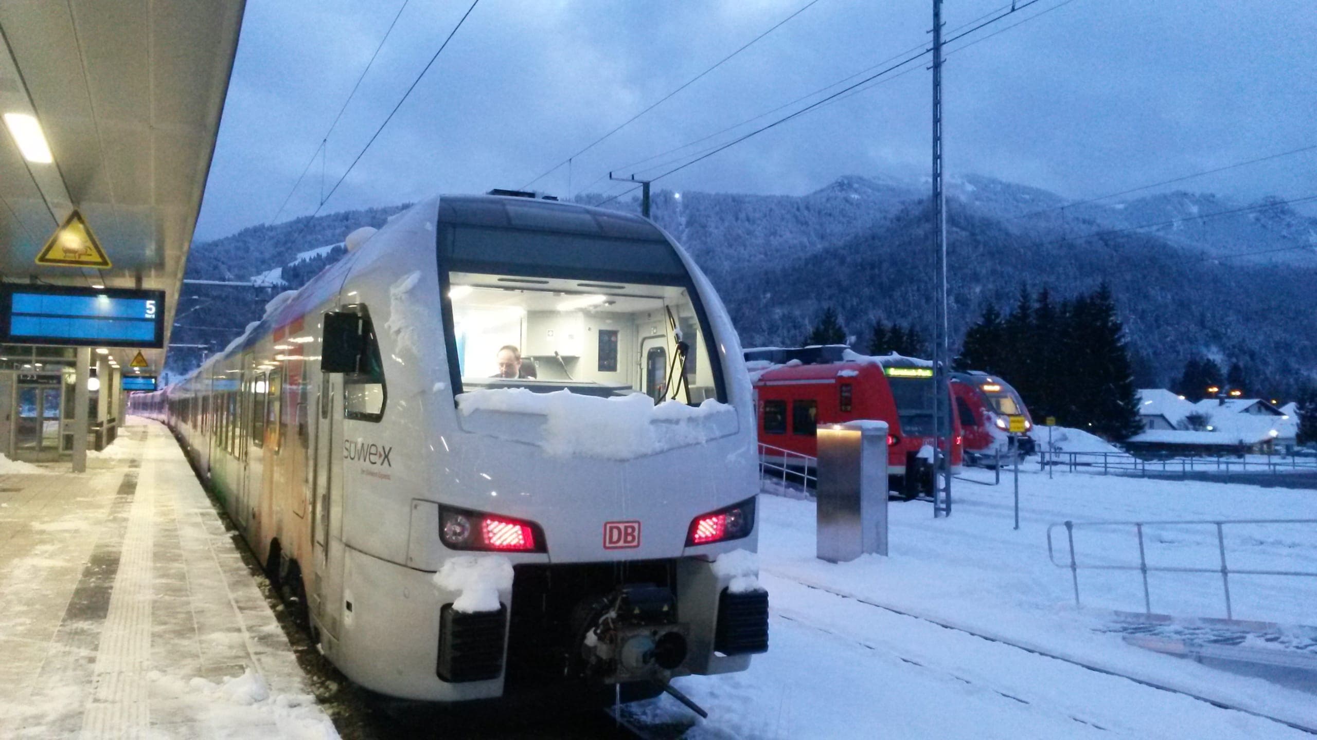 Winter, View of Garmisch-Partenkirchen