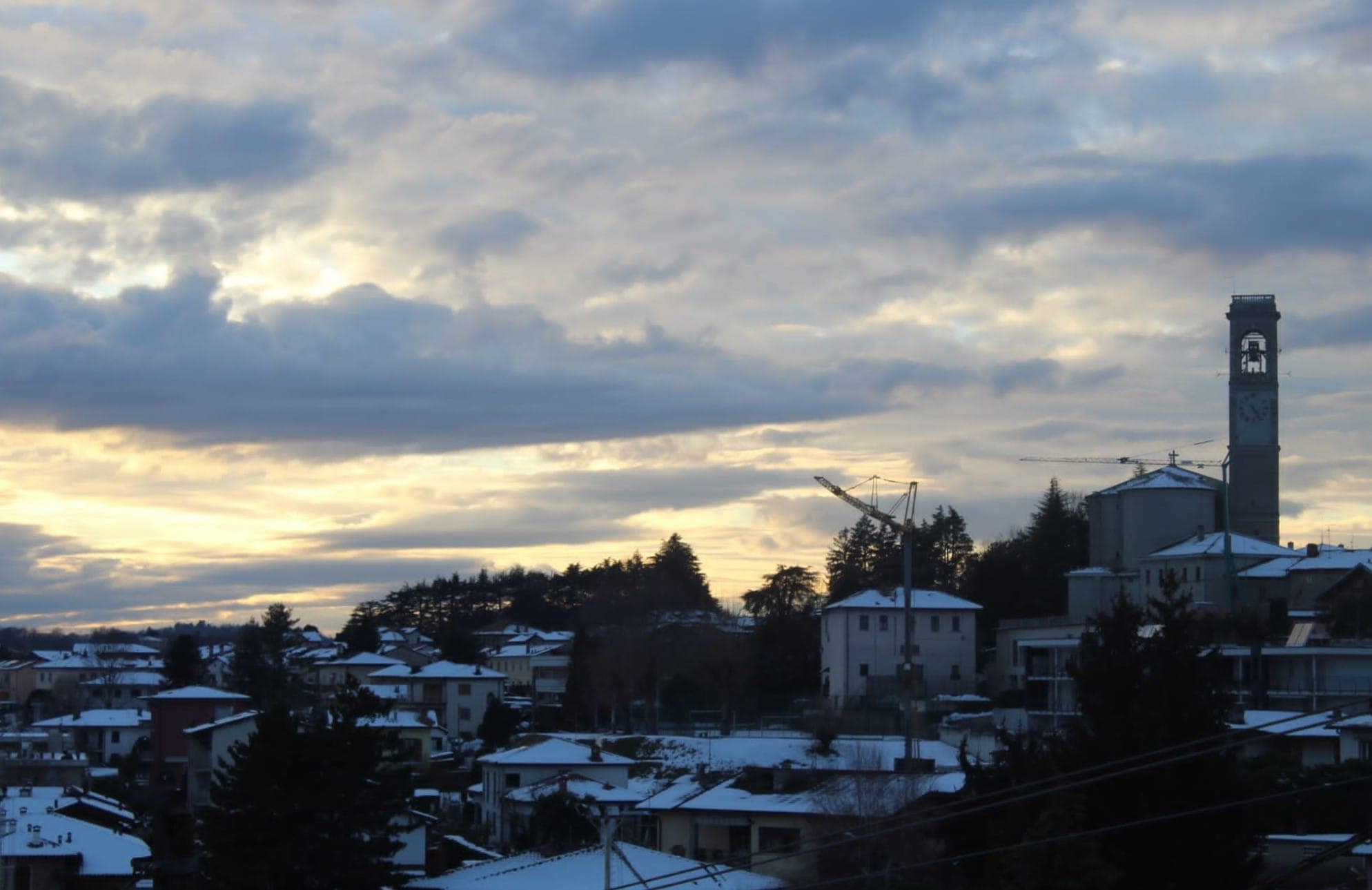 Winter, Ansicht von Comer See
