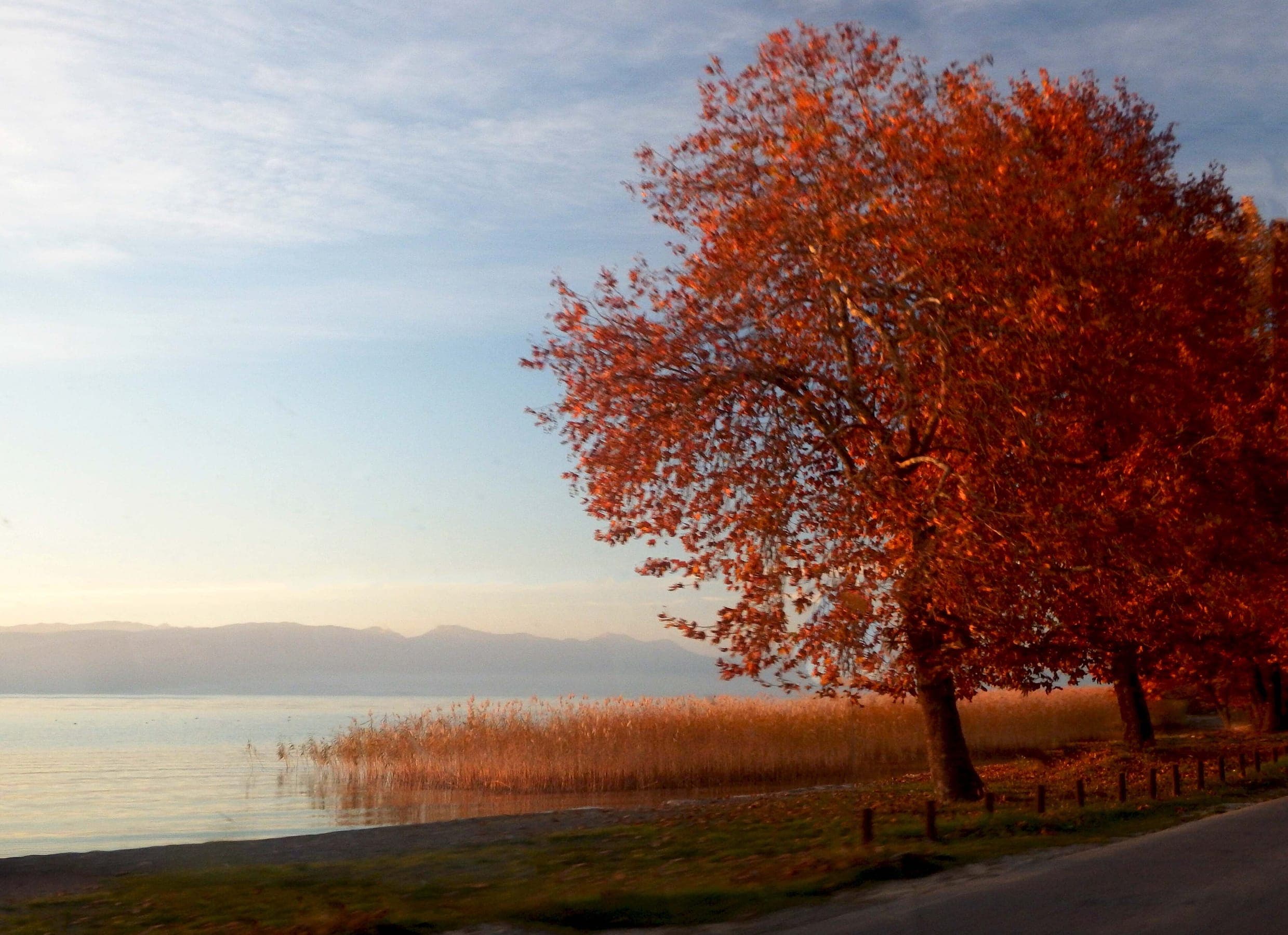 Autumn, View of Lake Ohrid