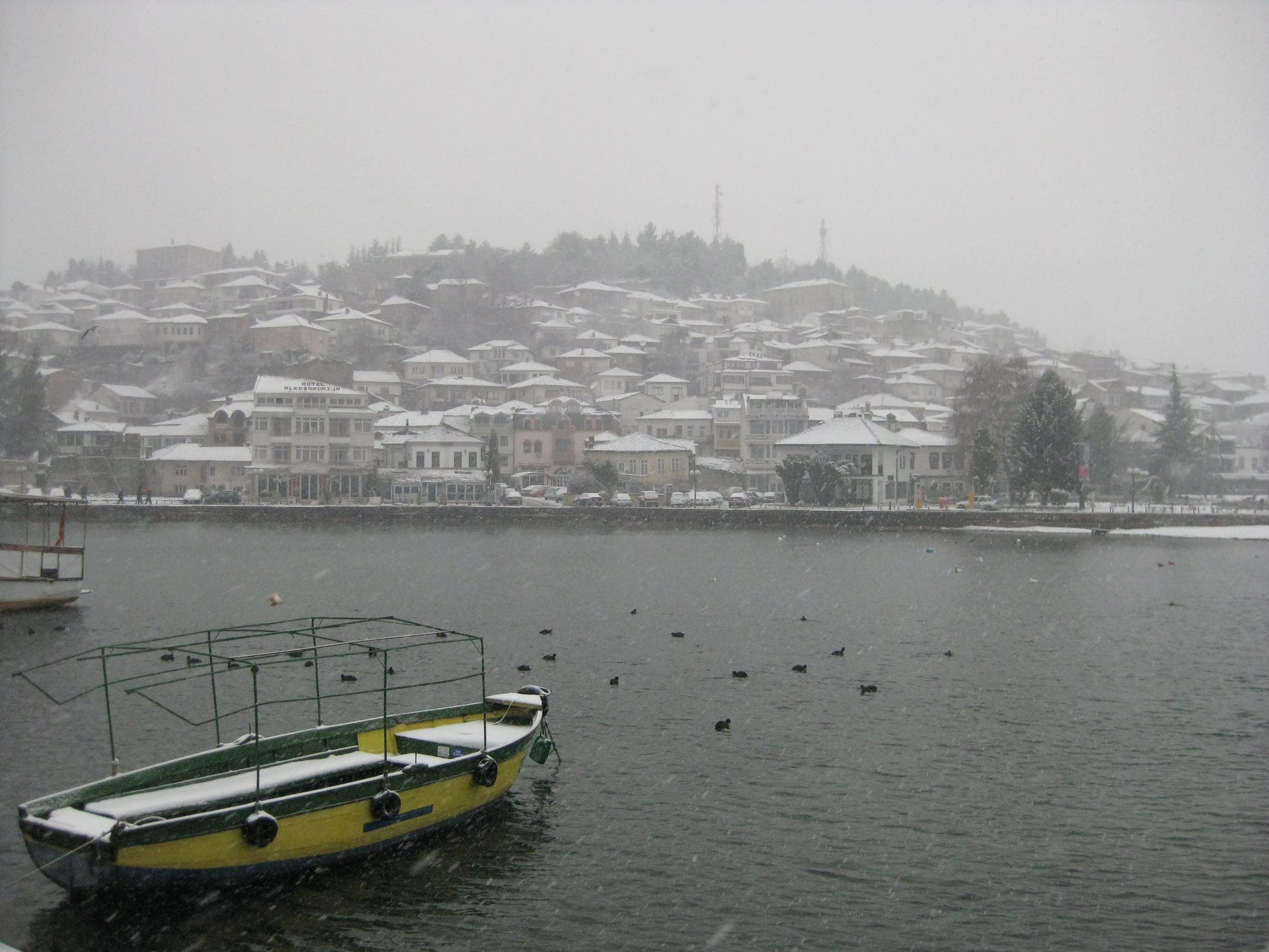 Winter, View of Lake Ohrid
