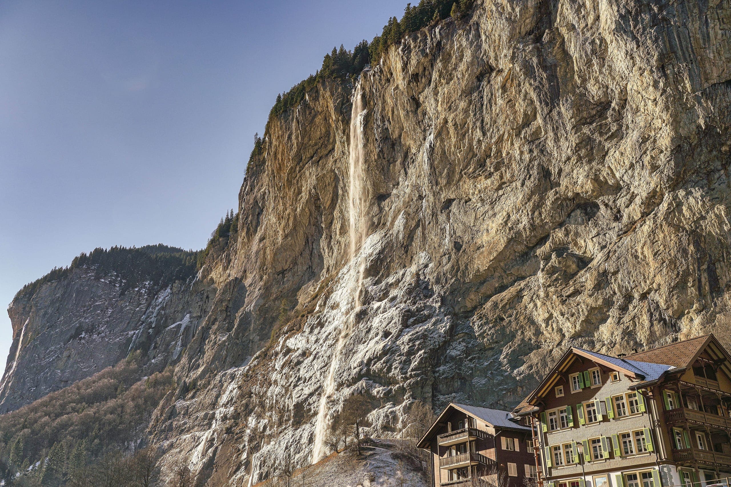 Invierno, Vista de Lauterbrunnen