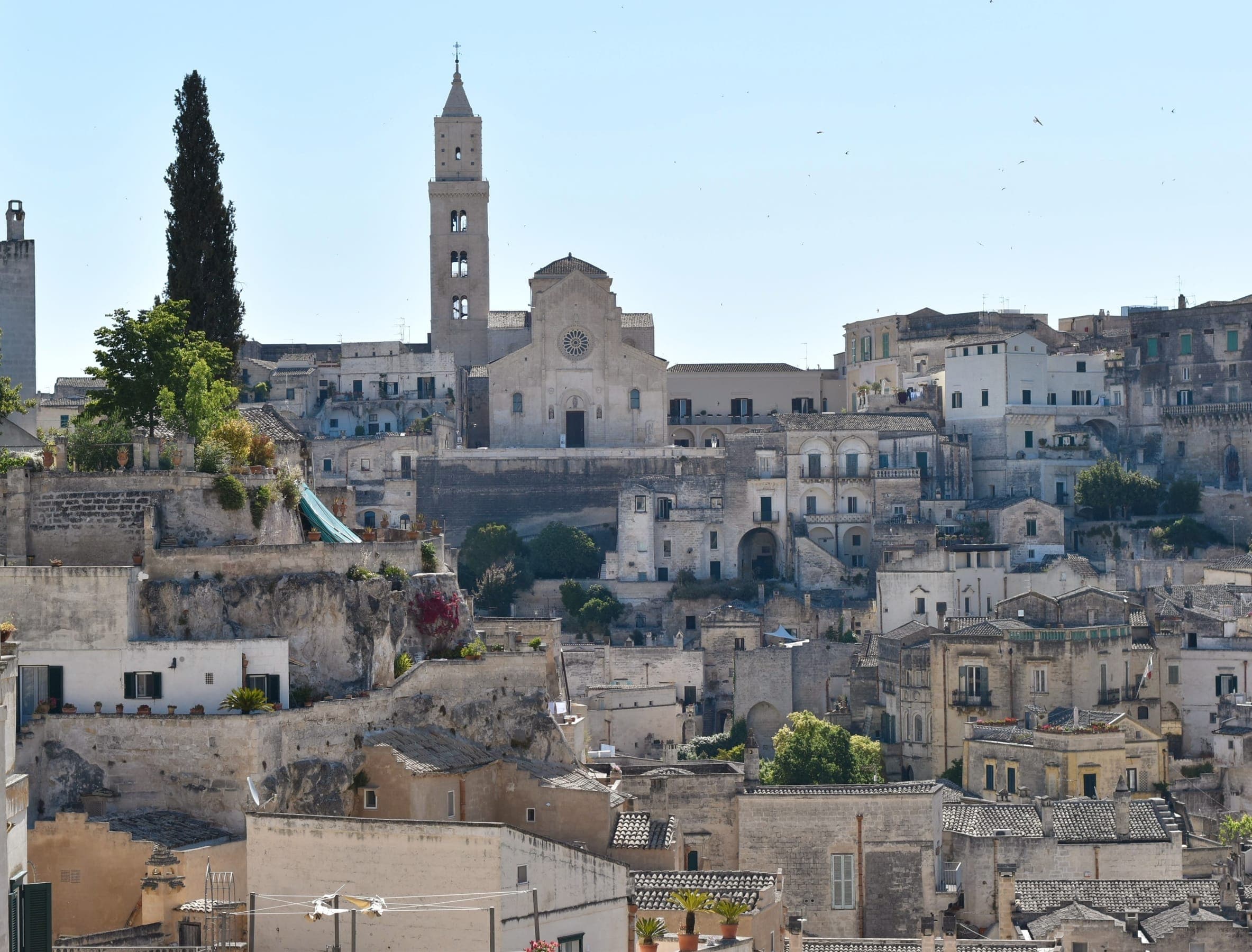 Sommer, Ansicht von Matera