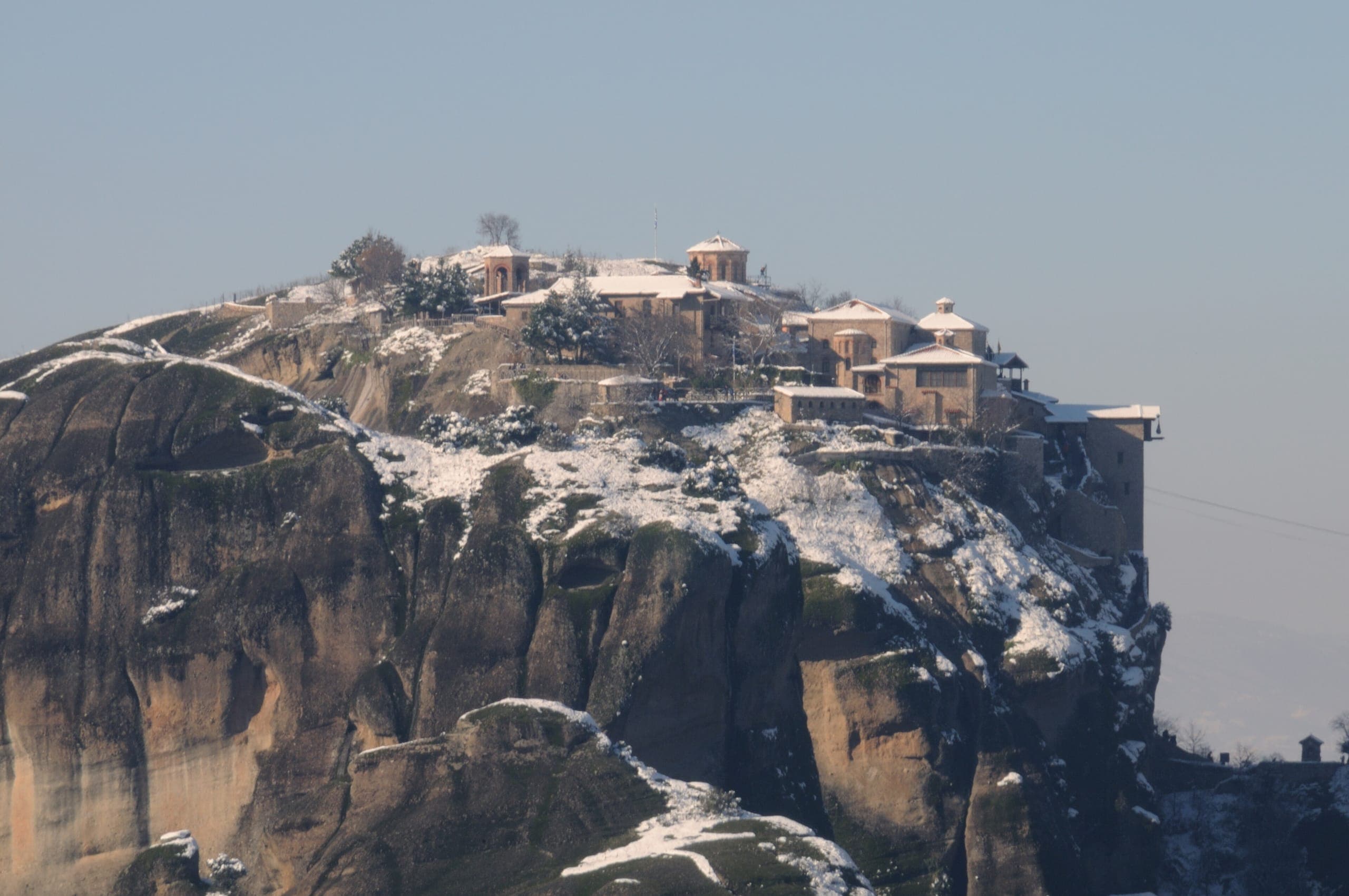 Winter, Ansicht von Meteora