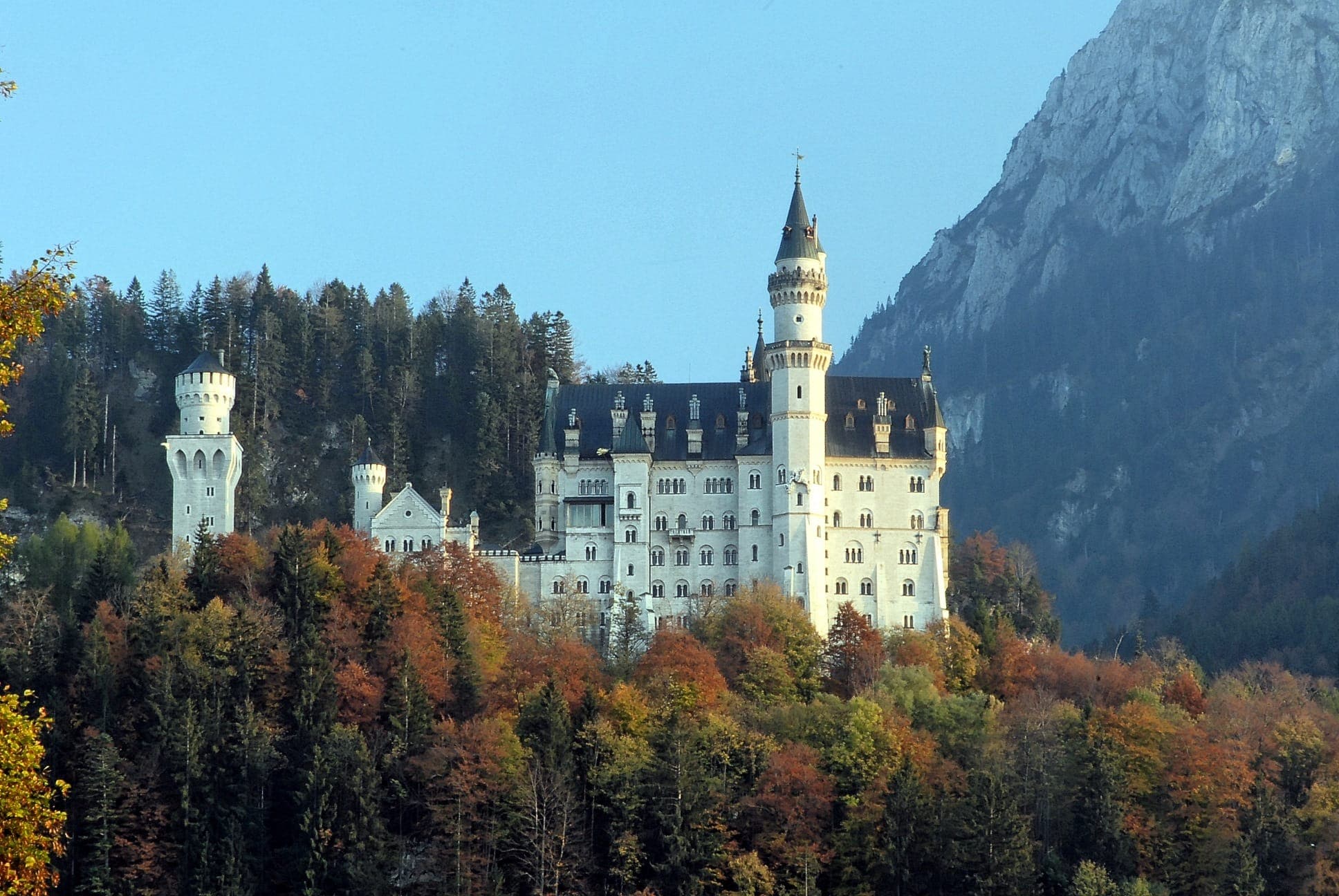 Otoño, Vista de Castillo de Neuschwanstein