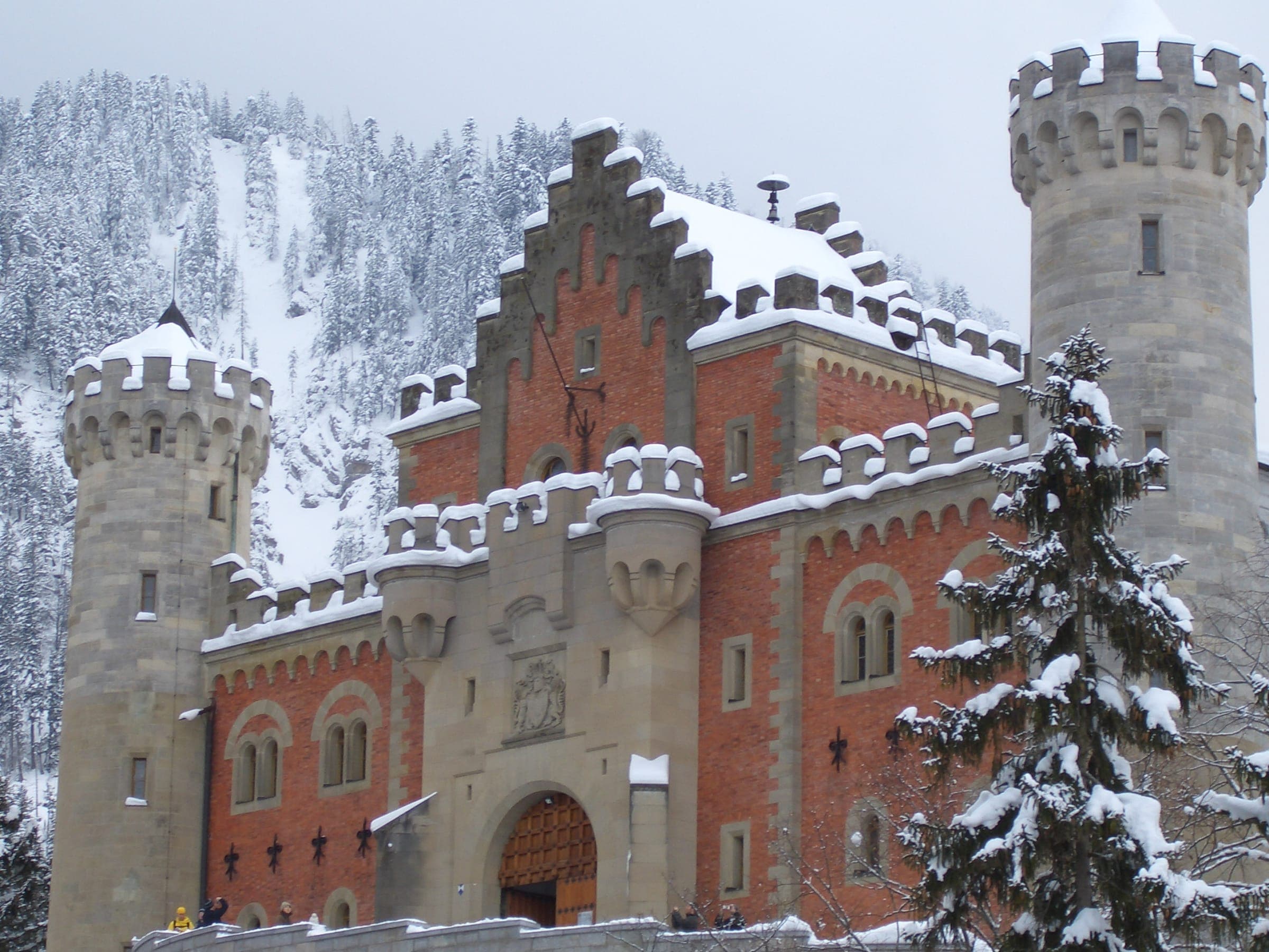 Invierno, Vista de Castillo de Neuschwanstein