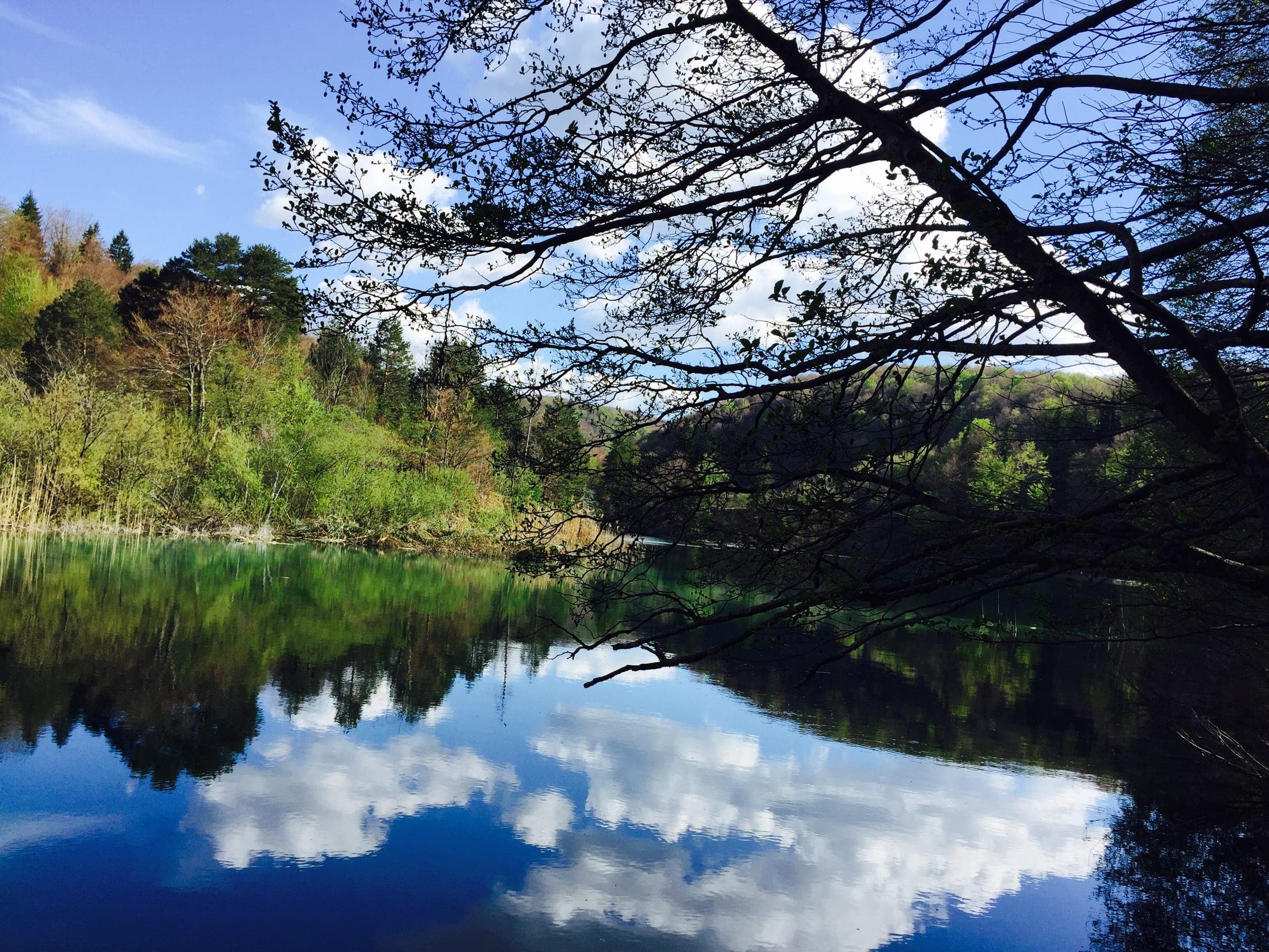 Frühling, Ansicht von Plitvicer Seen