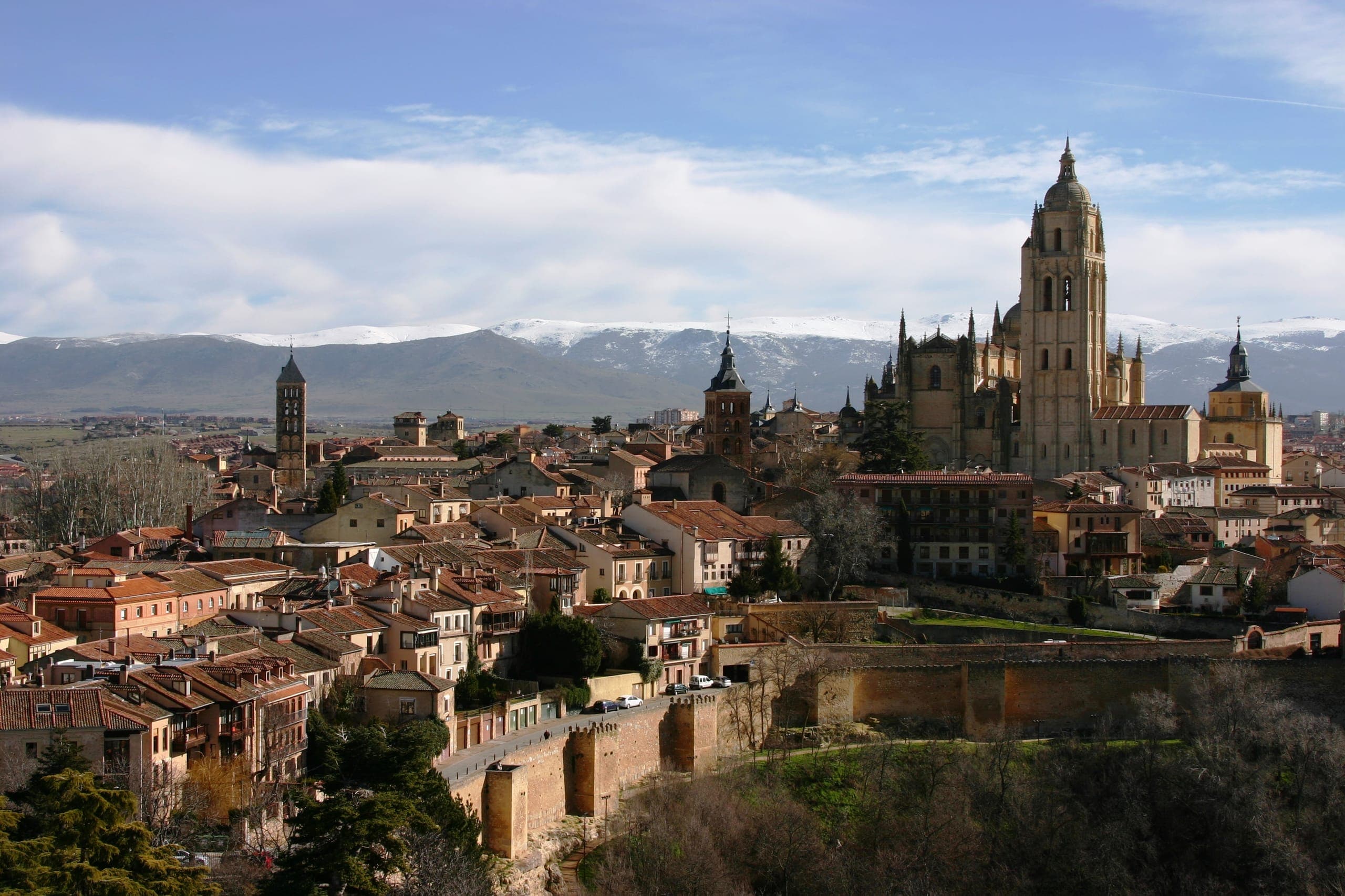 Winter, View of Segovia
