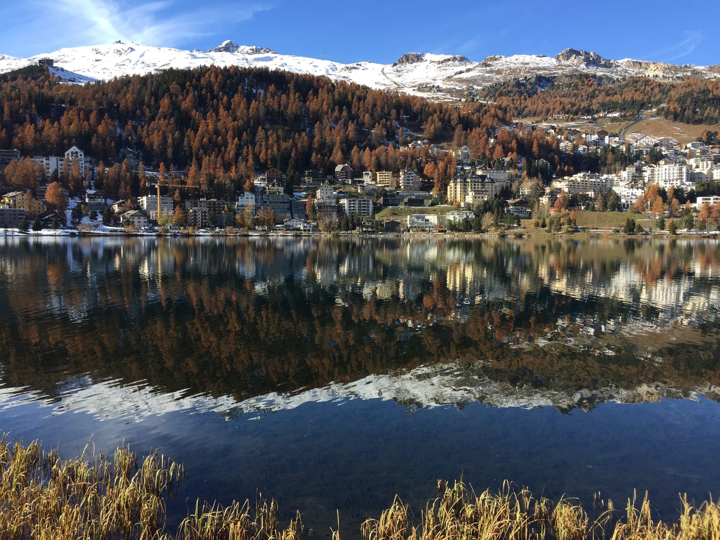 Otoño, Vista de St. Moritz