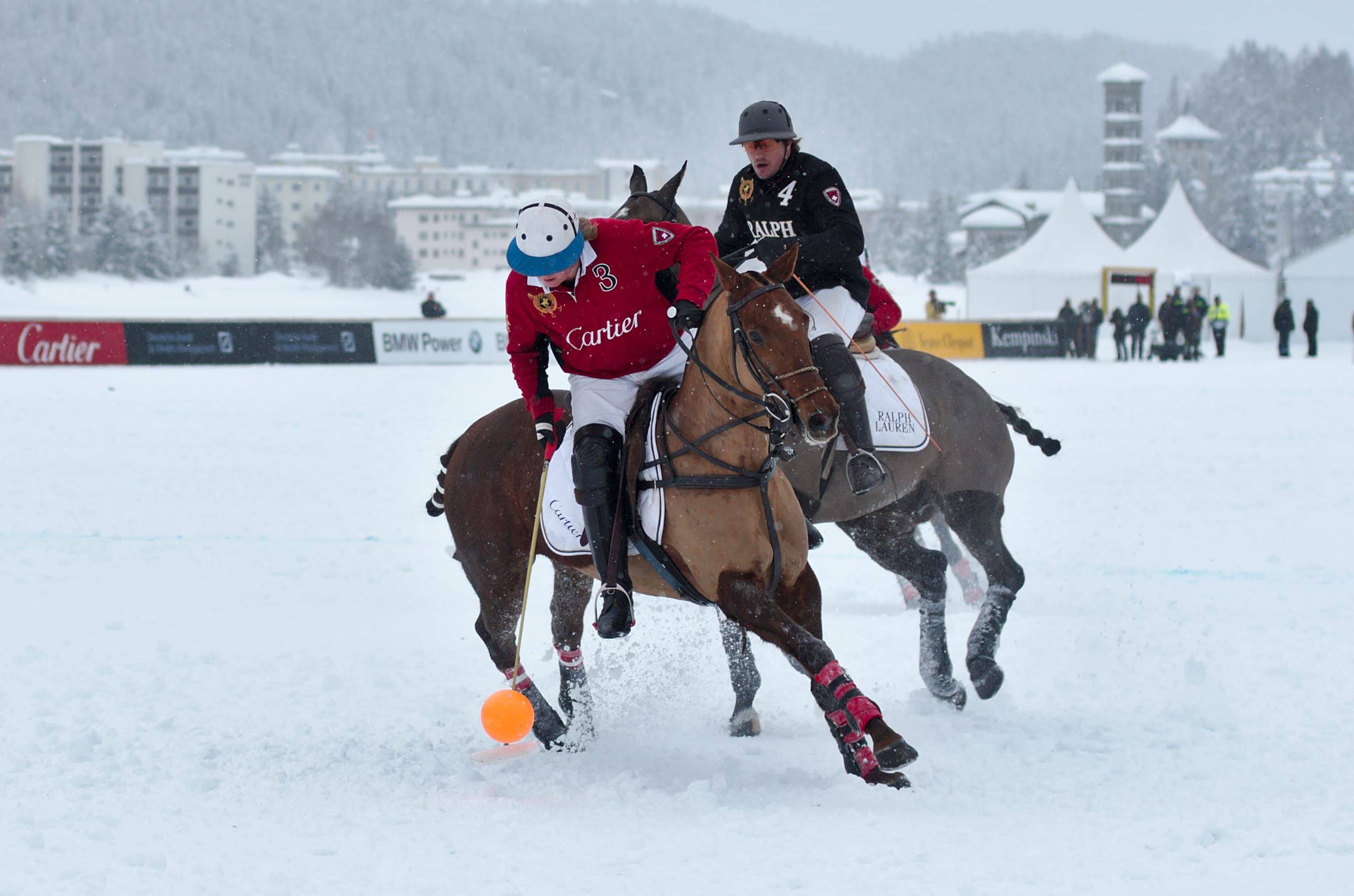 Invierno, Vista de St. Moritz