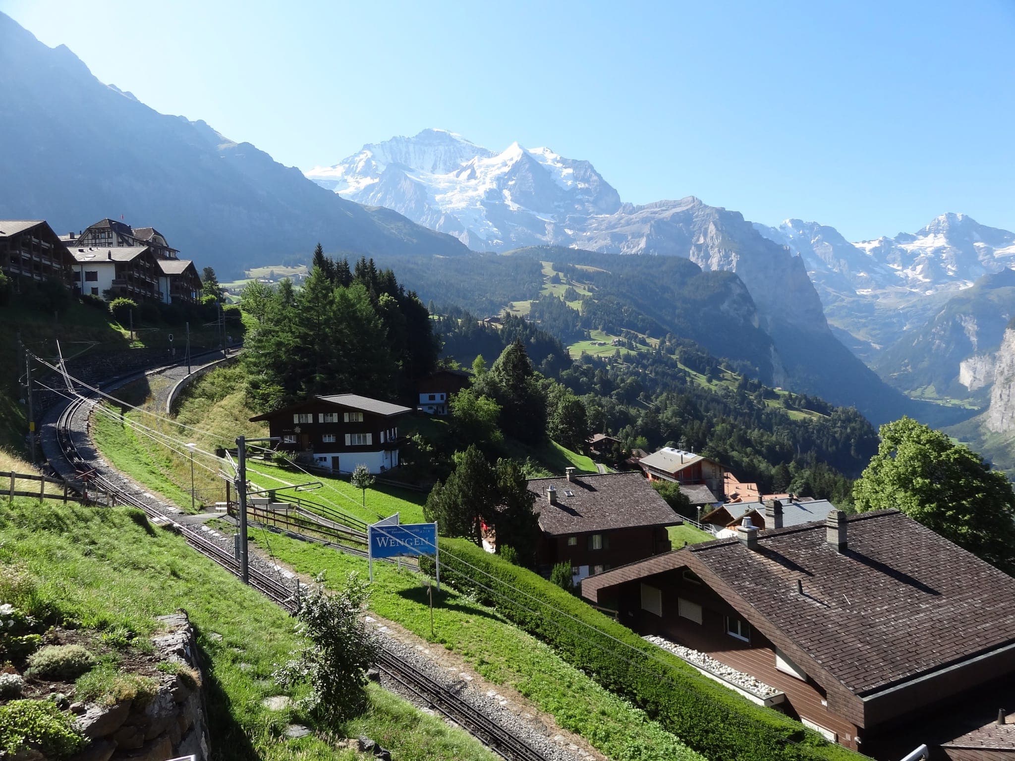 Sommer, Ansicht von Wengen