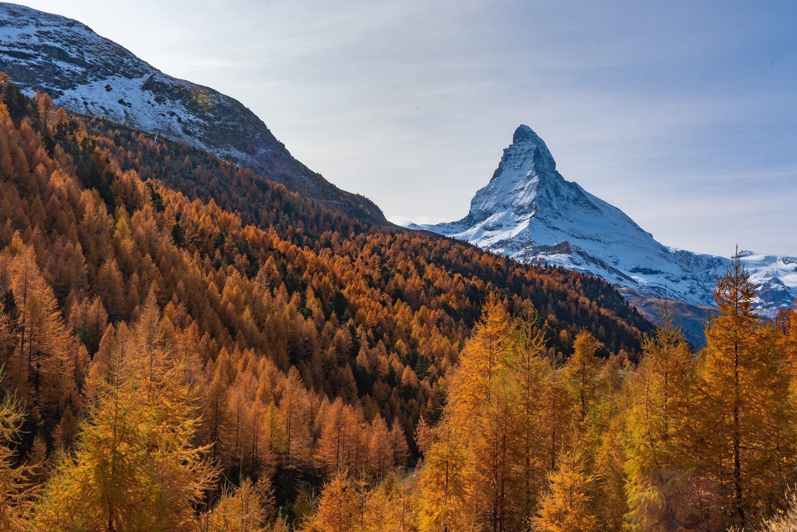 Herbst, Ansicht von Zermatt