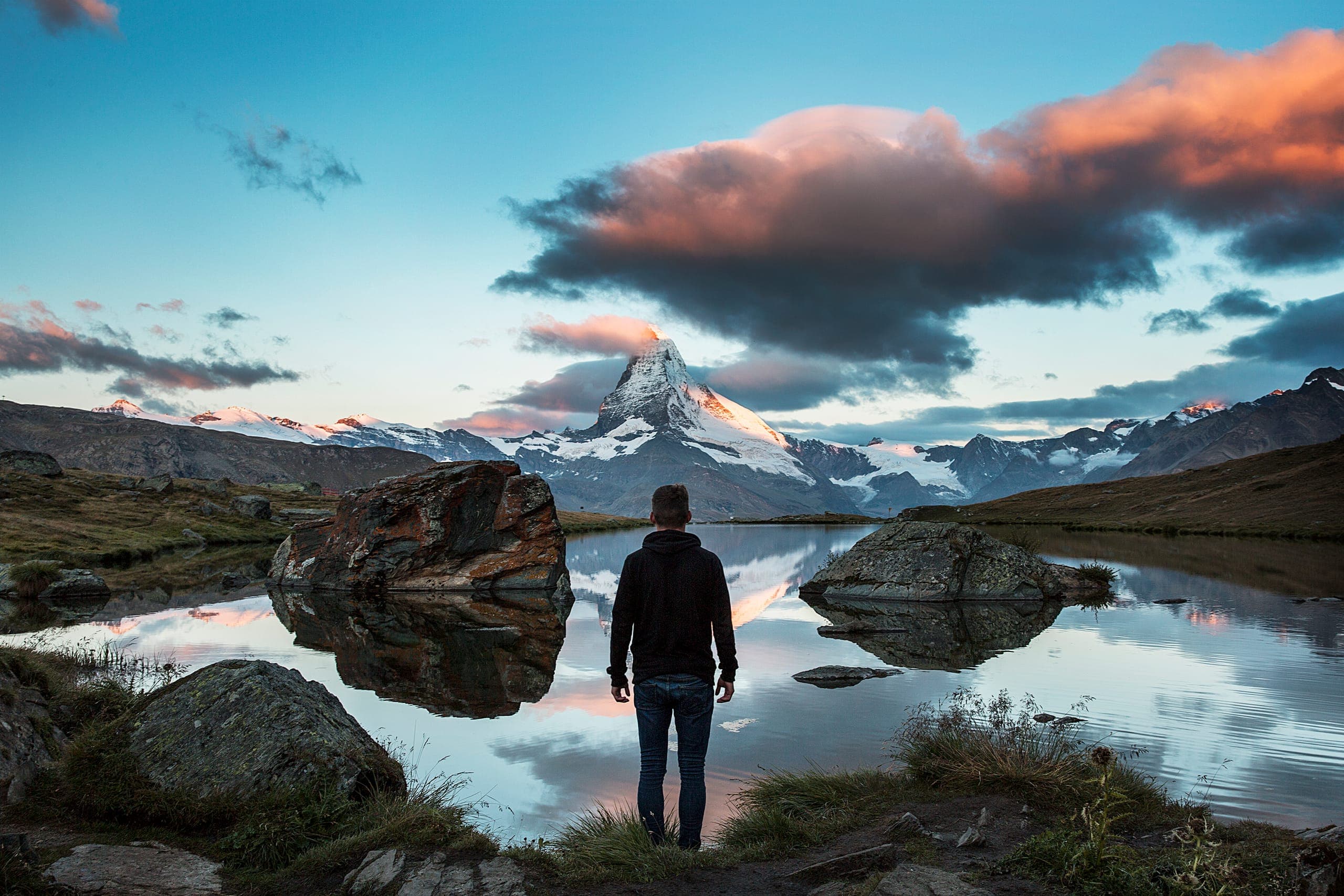 Frühling, Ansicht von Zermatt
