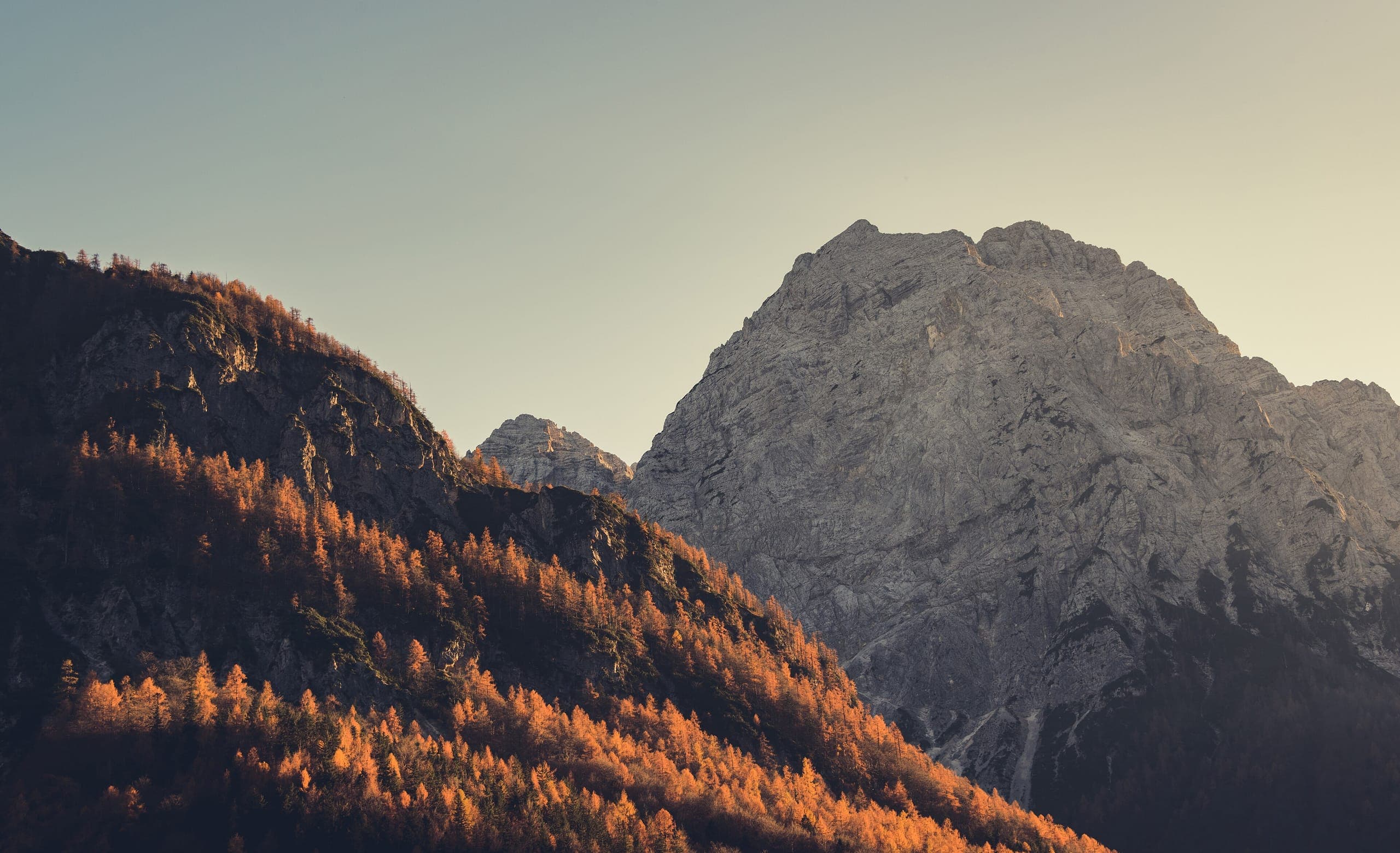 Otoño, Vista de Bovec