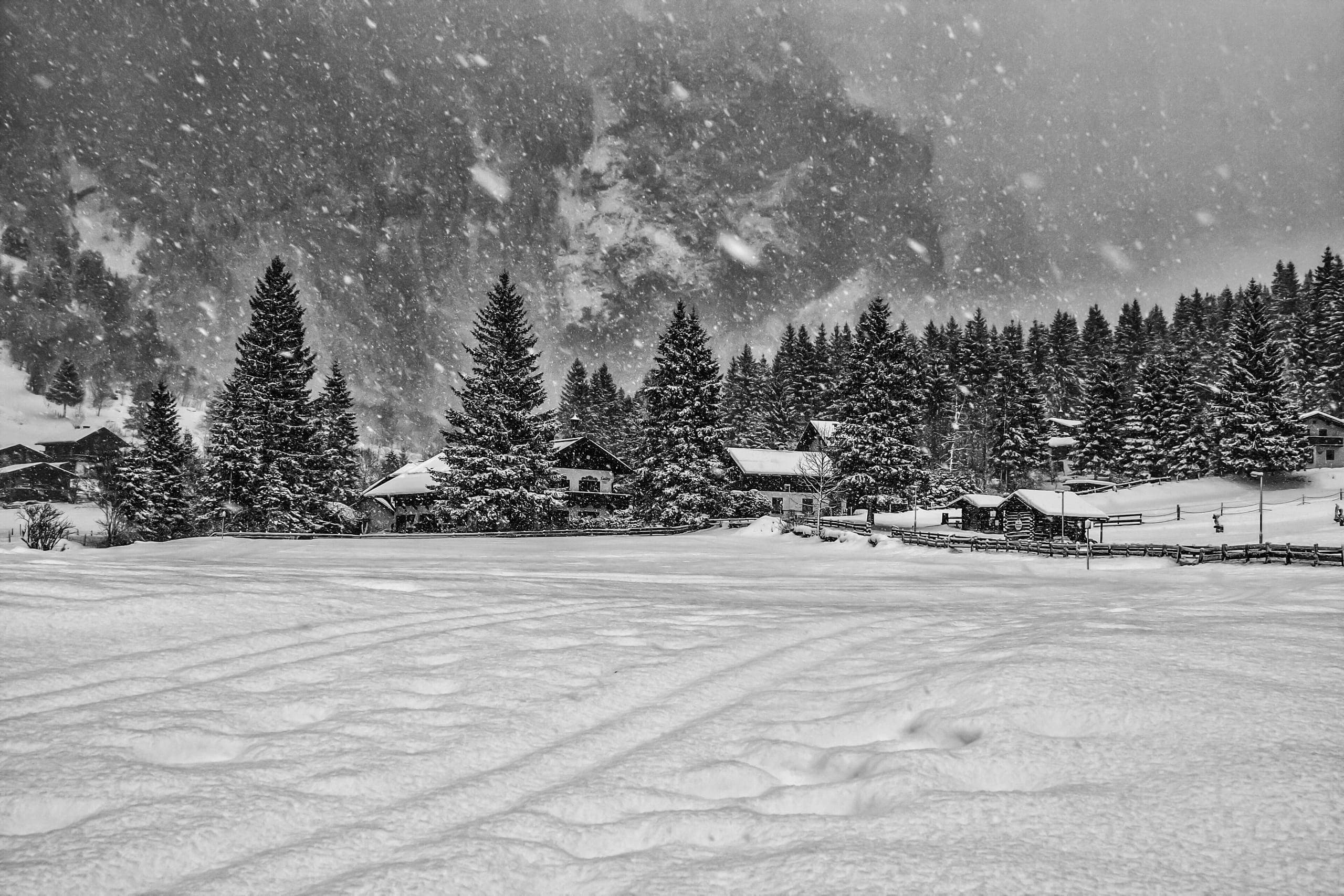 Invierno, Vista de Bovec